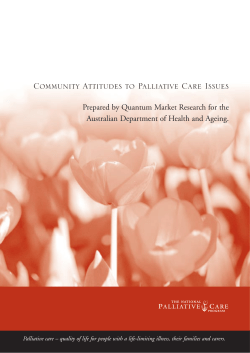 Palliative Care 2 - Department of Health