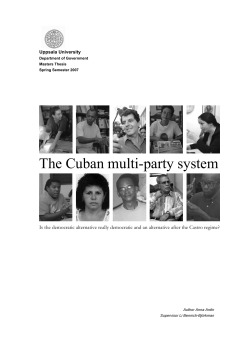 The Cuban multi-party system