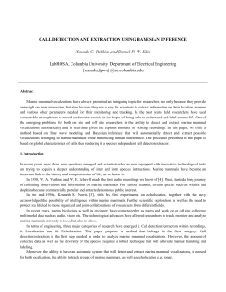 CALL DETECTION AND EXTRACTION USING