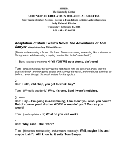 Adaptation of Mark Twain`s Novel The Adventures