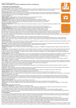 Take a look at our Terms - Three R`s Teacher Recruitment