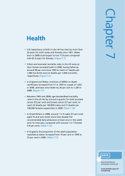 Social Trends 40 - Health - Office for National Statistics