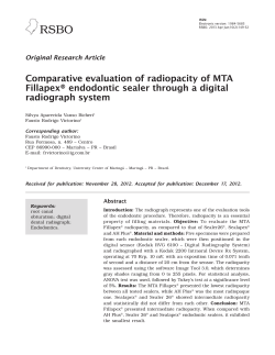Comparative evaluation of radiopacity of MTA