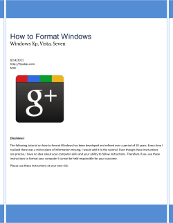 How to Format Windows