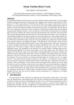 Steam Turbine Rotor Crack