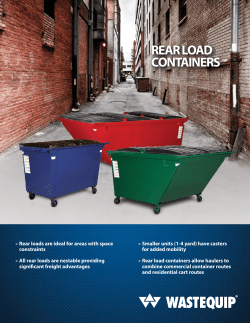 rear load containers