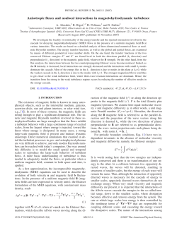 Anisotropic fluxes and nonlocal interactions in