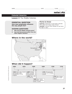 The Middle Colonies