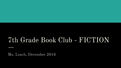 7th Grade Book Club - FICTION