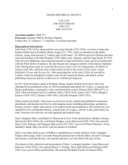 MAINE HISTORICAL SOCIETY