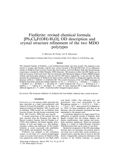Fiedlerite: revised chemical formula [Pb3CI4F(OH)-H20], OD