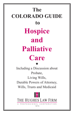 Hospice and Palliative Care