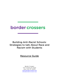 Building Anti-Racist Schools: Strategies to talk About Race