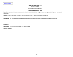 Practice Code 605 Table of Contents
