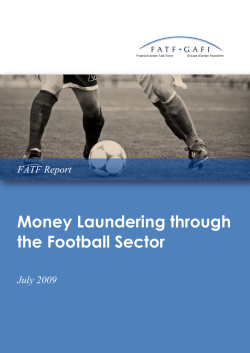 Money laundering through the football sector