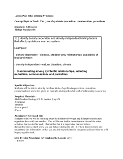 16.) Identify density-dependent and density