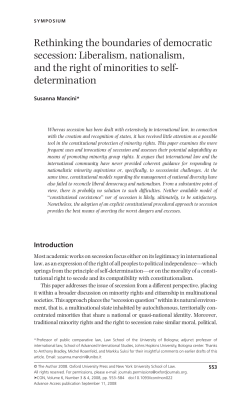 Rethinking the boundaries of democratic secession