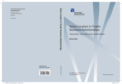 CBS PhD nr 28-2010 Mette Vedel &middot; A5 omslag
