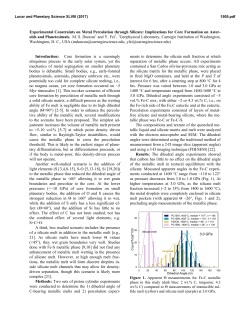 Experimental Constraints on Metal Percolation through Silicate