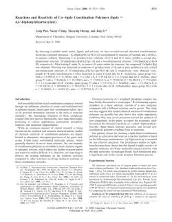 Reactions and Reactivity of Co-bpdc Coordination Polymers (bpdc