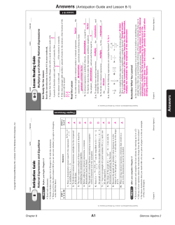 Chapter 8 Worksheets - dasman