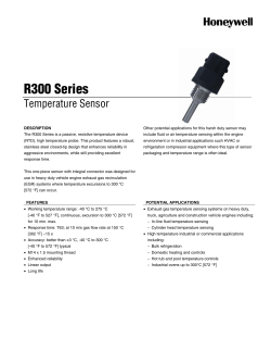 R300 Series Temperature Sensor