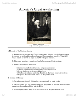 America`s Great Awakening
