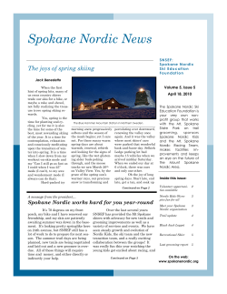 April 2010 - Spokane Nordic