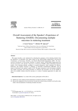 Overall Assessment of the Speaker`s Experience