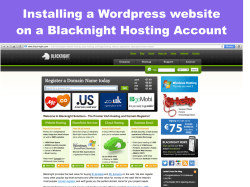 Installing a Wordpress website on a Blacknight Hosting Account