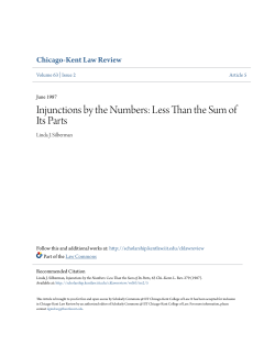 Injunctions by the Numbers: Less Than the Sum of Its Parts