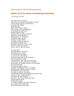 Helen of Troy Does Countertop Dancing