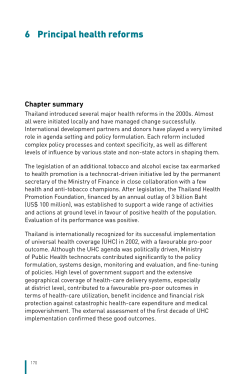 6 Principal health reforms - World Health Organization