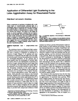 Application of Differential Light Scattering to the Latex Agglutination