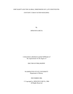 jos&eacute; mart&iacute; and the global dimensions of late nineteenth