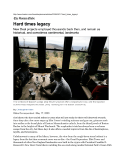 Hard times legacy - RESTORE: The North Woods