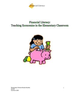 Financial Literacy - North Carolina Public Schools