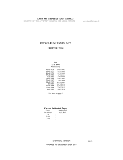 PETROLEUM TAXES ACT