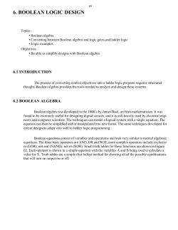 6. BOOLEAN LOGIC DESIGN