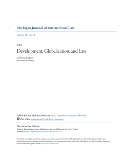 Development, Globalization, and Law