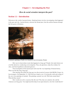 Chapter 1 &ndash; Investigating the Past How do social scientists interpret