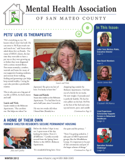 December 2012 - Mental Health Association of San Mateo County