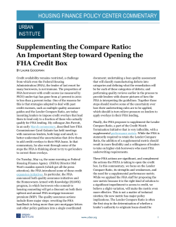 Supplementing the Compare Ratio