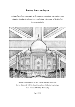 Looking down, moving up - Utrecht University Repository
