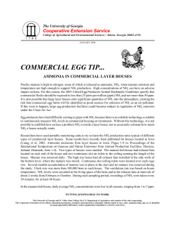 Ammonia in Commercial Layer Houses (Jan 04)