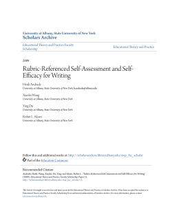 Rubric-Referenced Self-Assessment and Self