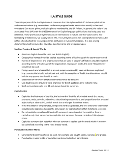 ila style guide - International Leadership Association