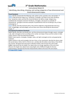 3rd Grade Mathematics - Indianapolis Public Schools