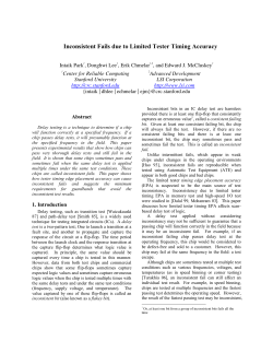 Inconsistent Fails due to Limited Tester Timing Accuracy