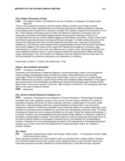 Individual Abstracts, Q through S